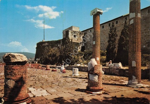 Cartolina Trieste Castello di S. Giusto colonne