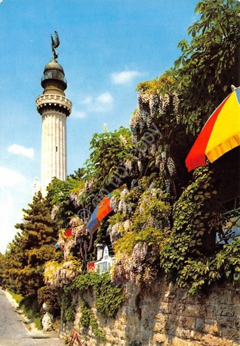 Cartolina Trieste faro della Vittoria Trattoria