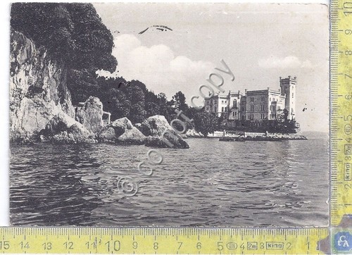 Cartolina Trieste Miramare Timbro Concorsi Ginnastici 1951