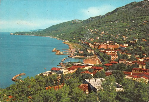 Cartolina Trieste panorama e riviera di Barcola anni '60