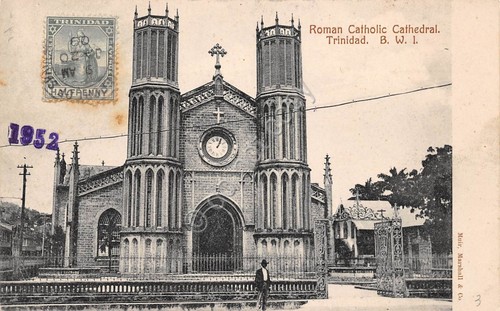 Cartolina Trinidad Roman Catholic Cathedral 1946 animata