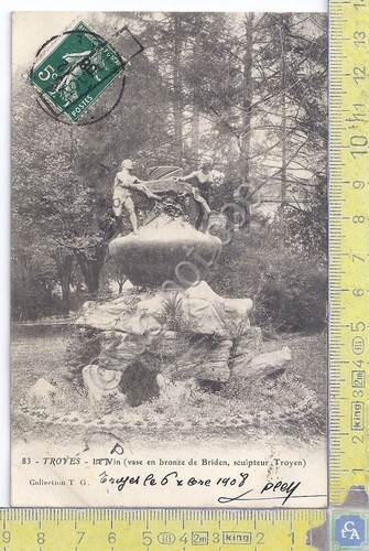 Cartolina Troyes - Le Vin - Vg France Congo B …