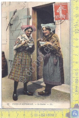 Cartolina Types d'Auvergne - Le Gouter - Vg France Congo …