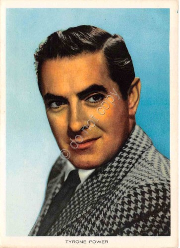 Cartolina Tyrone Power attore