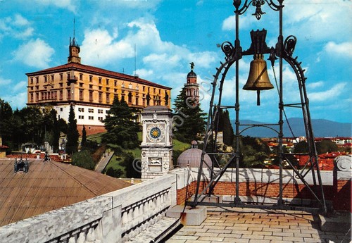 Cartolina Udine Campana dell'Arengo e Castello 1997