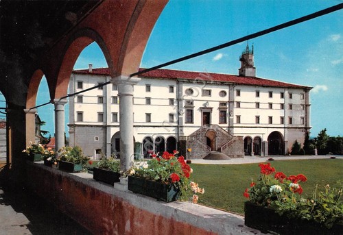 Cartolina Udine Piazza del Castello timbro filatelico 1985 (Modena)
