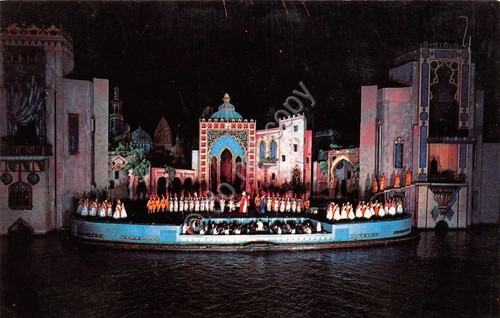 Cartolina USA NY Jones Beach Marine Theatre scene from Arabian …