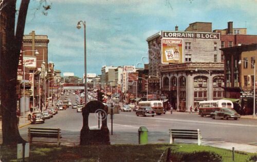 Cartolina USA State Street Schenectady 1970