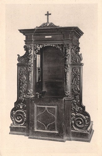 Cartolina Vado Ligure Arcipretura San Giovanni Battista Confessionale