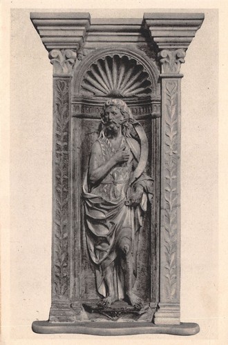 Cartolina Vado Ligure Arcipretura San Giovanni Battista Statua