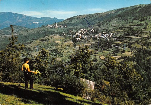 Cartolina Val D' Aveto la Villa e Allegrezze 1971 animata …