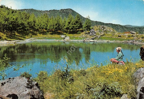 Cartolina Val d'Aveto Lago delle Lame animata 1966 (Genova)