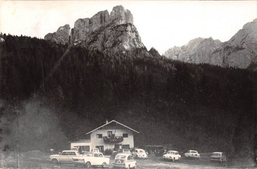 Cartolina Val di San Nicolò Malga al Crocefisso 1965
