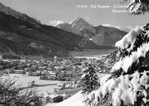 Cartolina Val Pusteria San Candido panorama