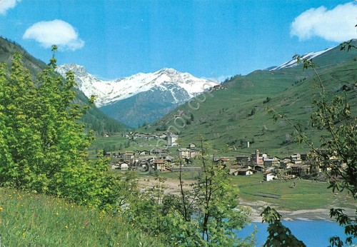 Cartolina Val Varaita Pontechianale panorama