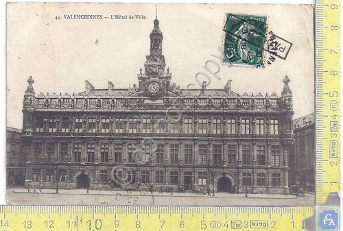 Cartolina Valenciennes - Hotel de Ville -Paquebots - Vg France …