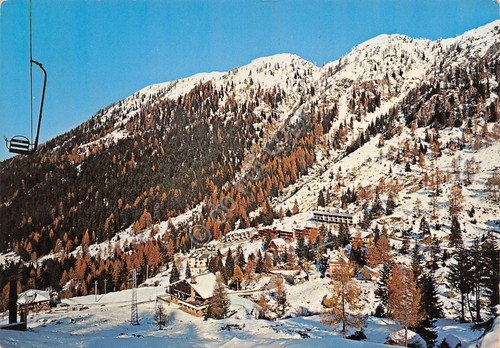 Cartolina Valgerola Pescegallo seggiovia alberghi panorama anni '70