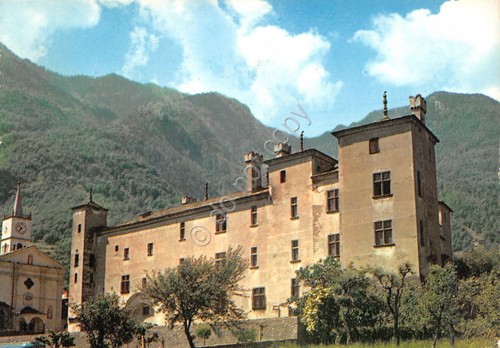 Cartolina Valle d'Aosta Castello di Issogne 1966