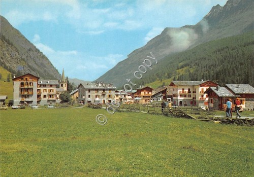 Cartolina Valle d'Aosta Rhemes Notre Dame panorama