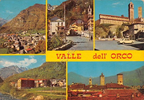 Cartolina Valle dell'Orco vedute Albergo Gran Paradiso Sparone Noasca Pont …