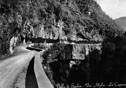Cartolina Valle di Scalve Via Mala Le Capanne