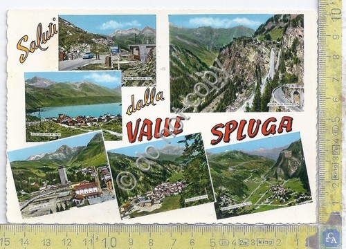 Cartolina Valle Spluga Gruss aus Saluti da 1965 (Sondrio)
