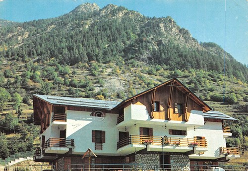 Cartolina Valle Stura Bagni di Vinadio Chalet dell' Ischiator 1970