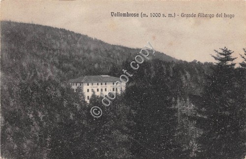 Cartolina Vallombrosa Grande Albergo del Lago