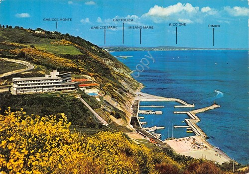 Cartolina Vallugola di Gabicce Mare Hotel Capo Est 1976 timbro …