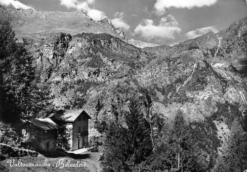 Cartolina Valtournanche Belvedere 1958