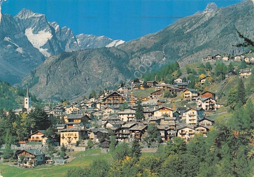 Cartolina Valtournanche panorama Monte Cervino Les grandes Murailles 1983