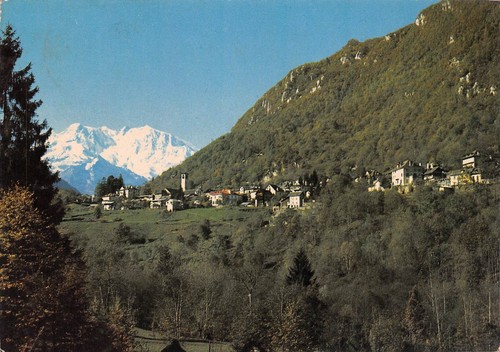 Cartolina Vanzone Valle Anzasca panorama 1978