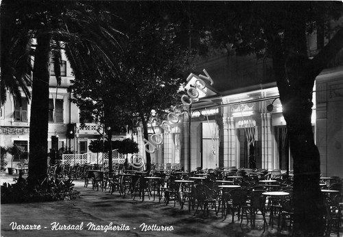 Cartolina Varazze Kursaal Margherita Notturno