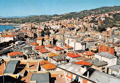 Cartolina Varazze Panorama aereo case anni '70