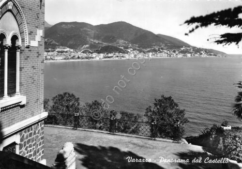 Cartolina Varazze Panorama dal Castello 1959 (Savona)