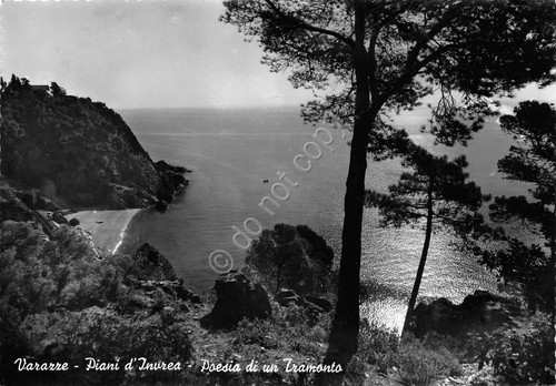 Cartolina Varazze Piani d' Invrea Tramonto