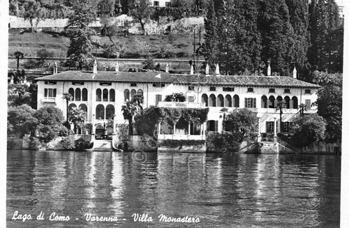 Cartolina Varenna Lago di Como Villa Monastero dal Lago 1960 …