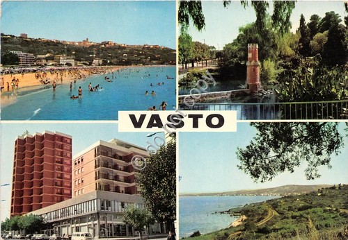 Cartolina Vasto saluti da vedutine (Altre tematiche)