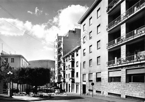 Cartolina Velletri Corso V. Emanuele 1961