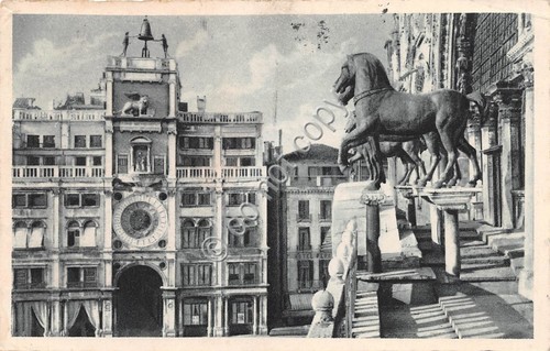 Cartolina Venezia Cavalli di Bronzo 1932