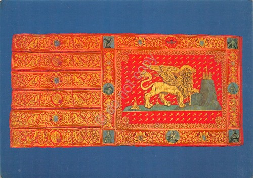 Cartolina Venezia Gonfalone Veneziano del 1600 anni '70