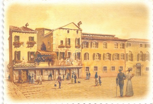 Cartolina Venezia Hotel Giorgione Illustrata 2009 formato cm 17 x …