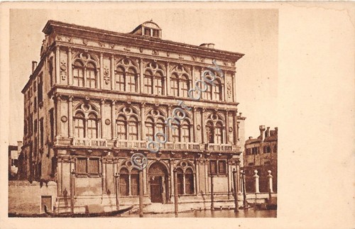 Cartolina Venezia Palazzo Vendramin gondola