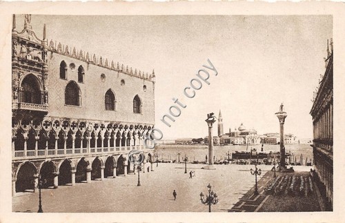 Cartolina Venezia Piazzetta San Marco Isola San Giorgio