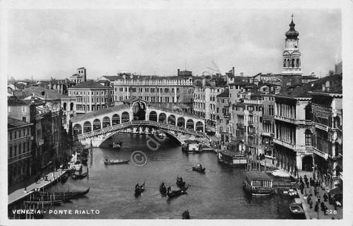 Cartolina Venezia Ponte Rialto Fotocelere