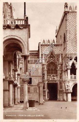 Cartolina Venezia Porta della Carta 1942 fotocartolina