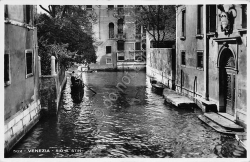 Cartolina Venezia Rio S. Stin 1951 TIMBRO MAGLIERIA