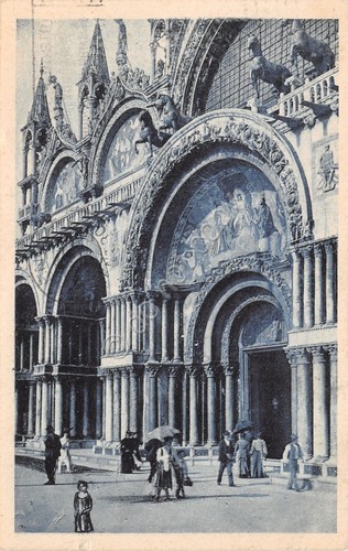 Cartolina Venezia San Marco 1929 animata