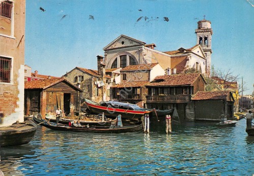 Cartolina Venezia Squero San Trovaso 1978
