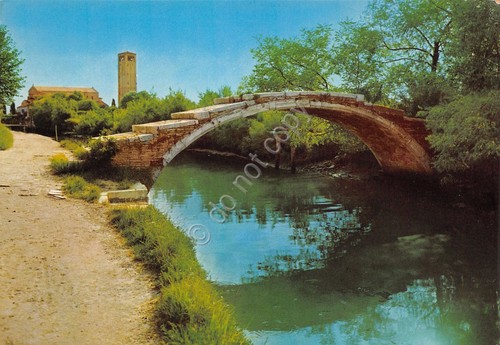 Cartolina Venezia Torcello Ponte del Diavolo